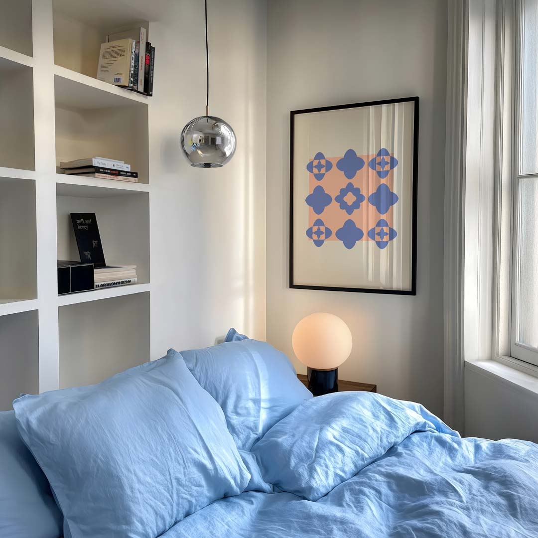 Bloemenpatroon Poster-WallArtistic