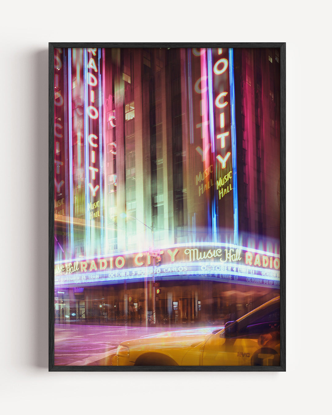 Stedelijke neon lichten Poster