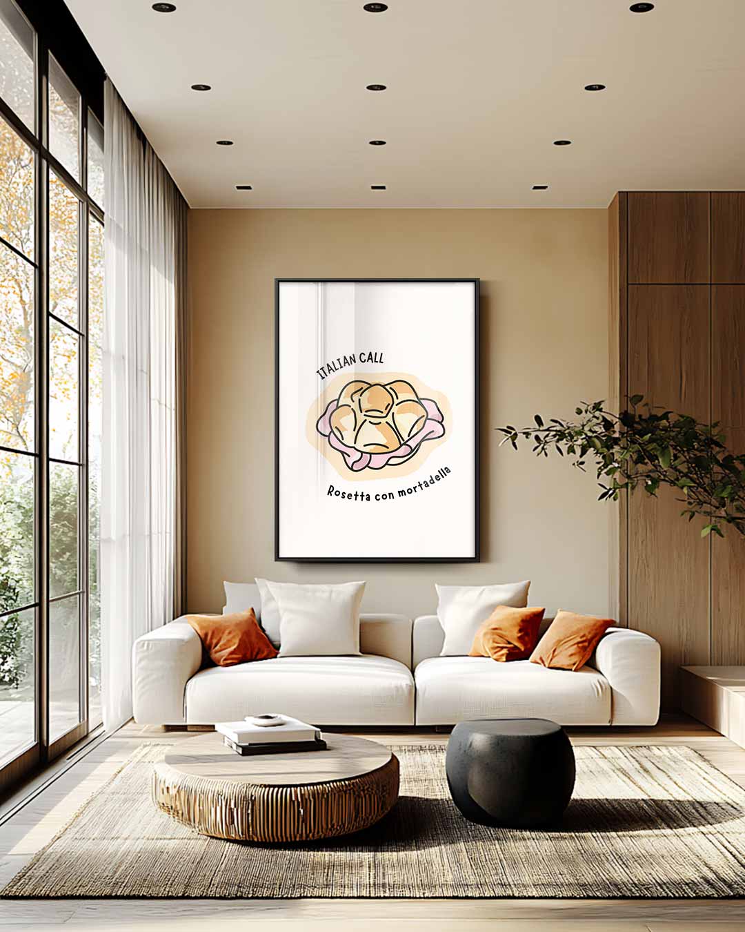 Italiaanse Broodjesliefde Kunstwerk-canvas-dibond-plexiglas-wanddecoratie-WallArtistic