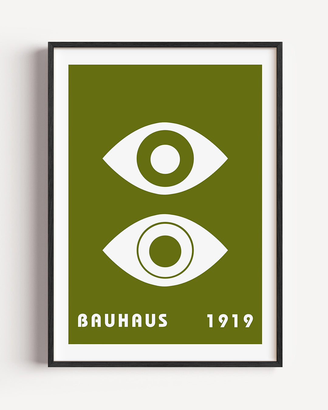Oogvormen en tekst Poster