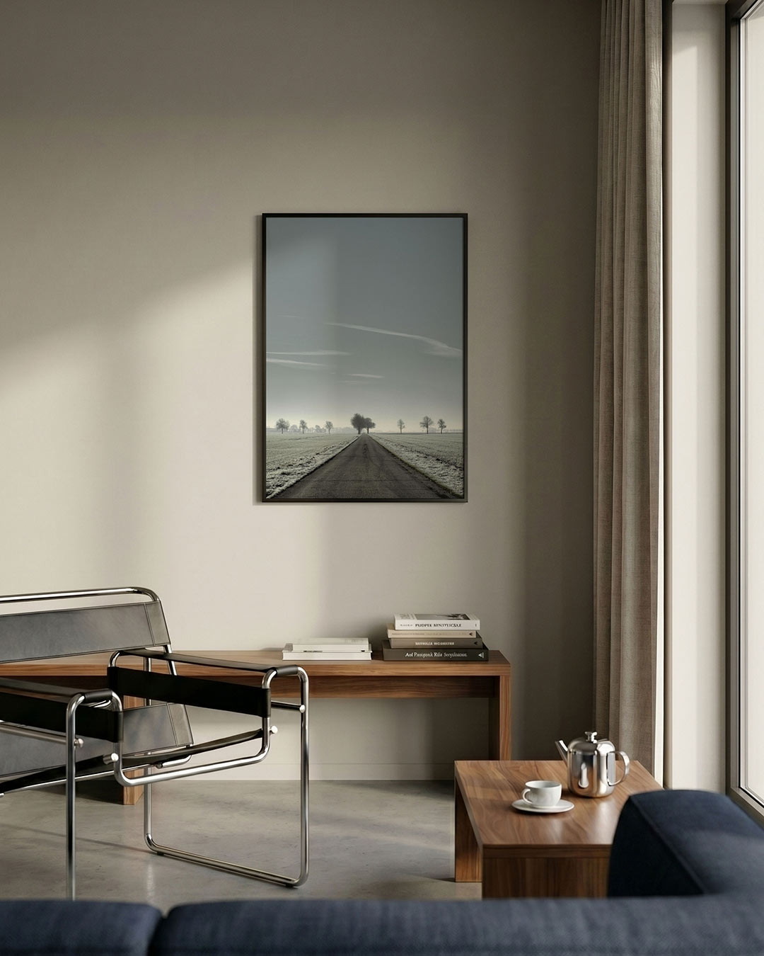 Rustige weglandschap Poster