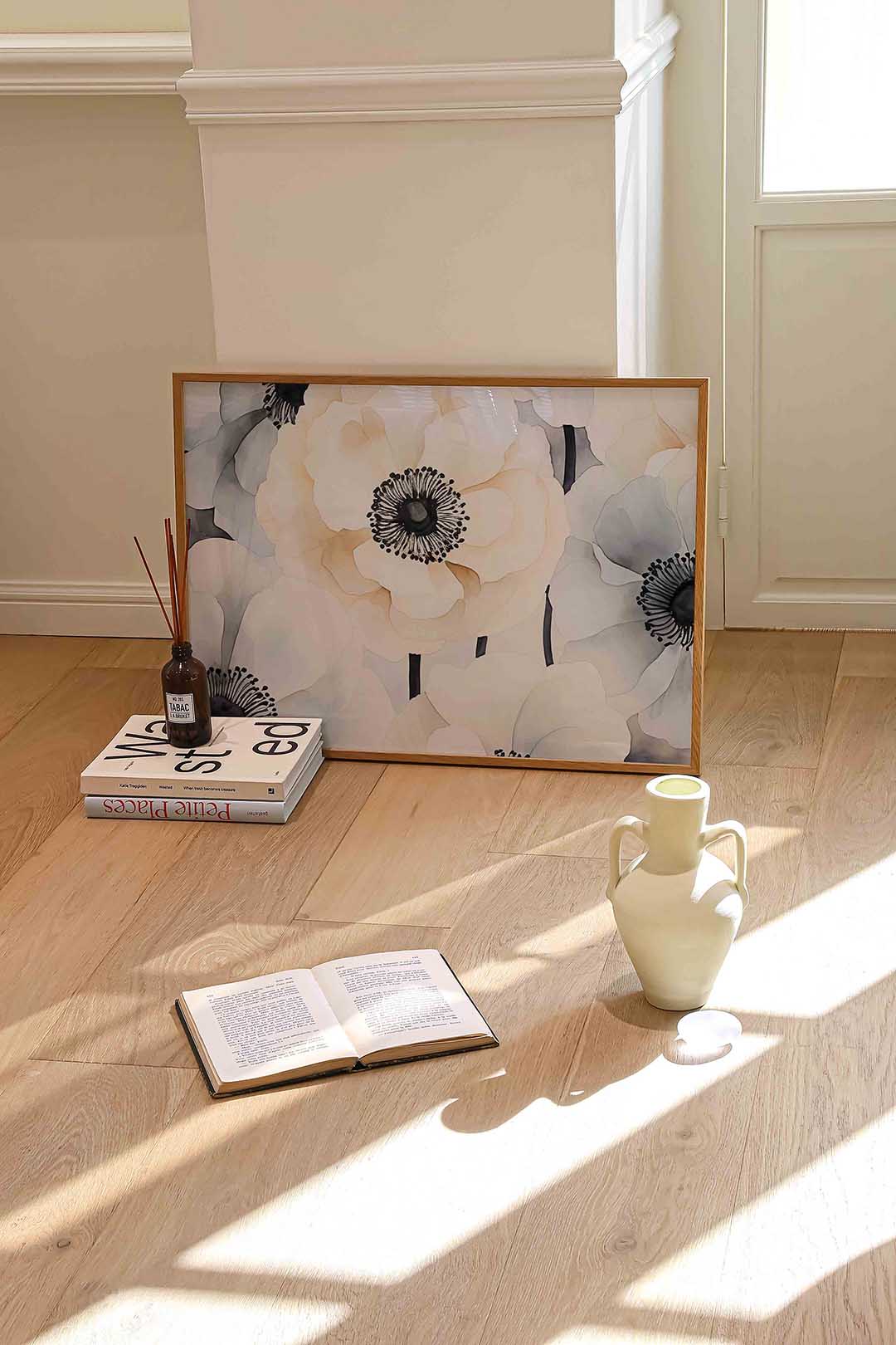Bloemen in zachte tinten Poster
