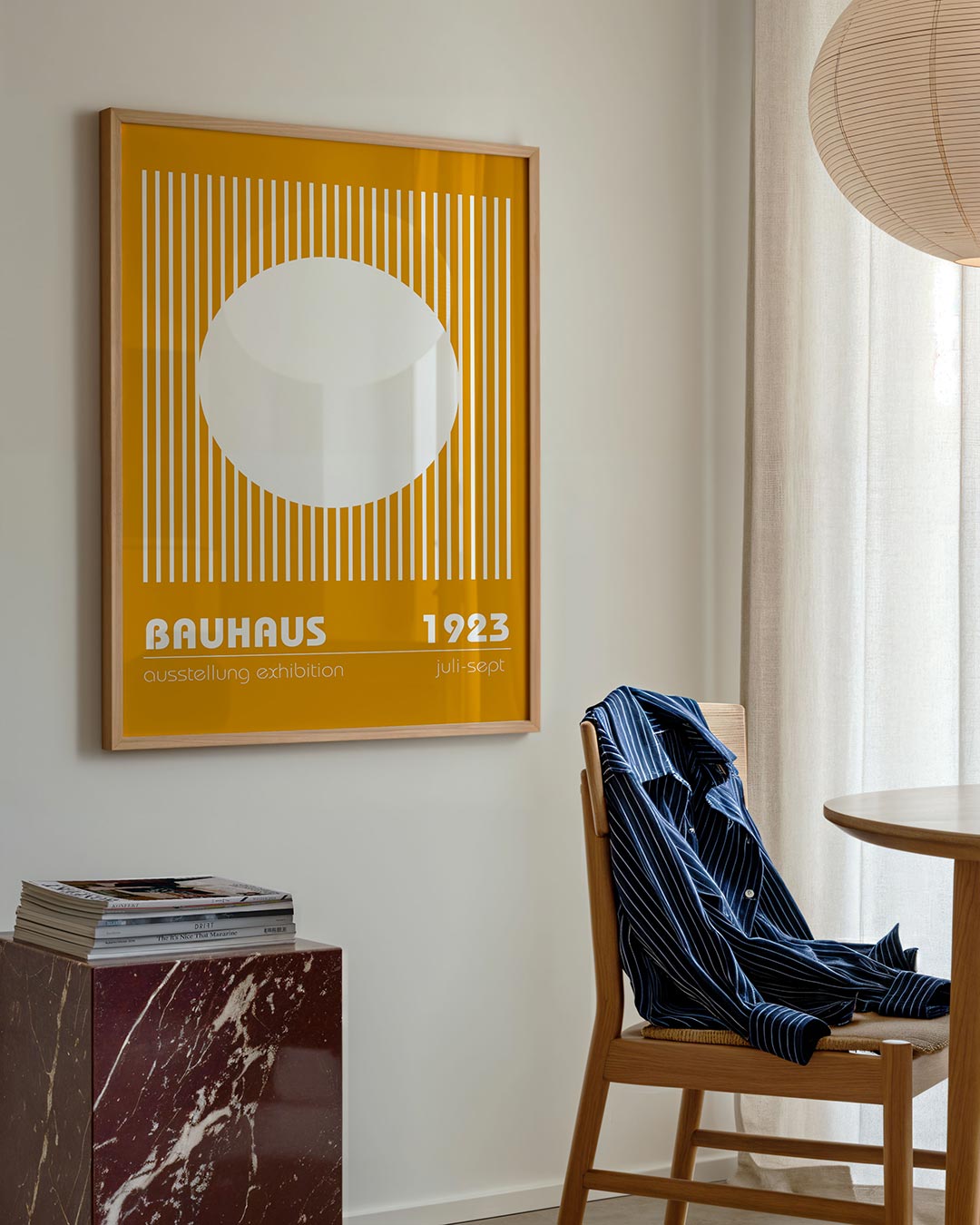 Lijnen en cirkel Poster