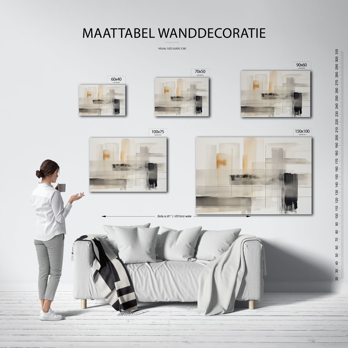 Geometrische lijnen Kunstwerk