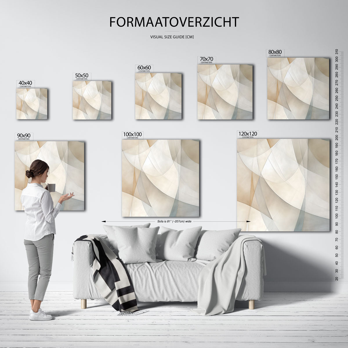 Abstracte vormen Poster