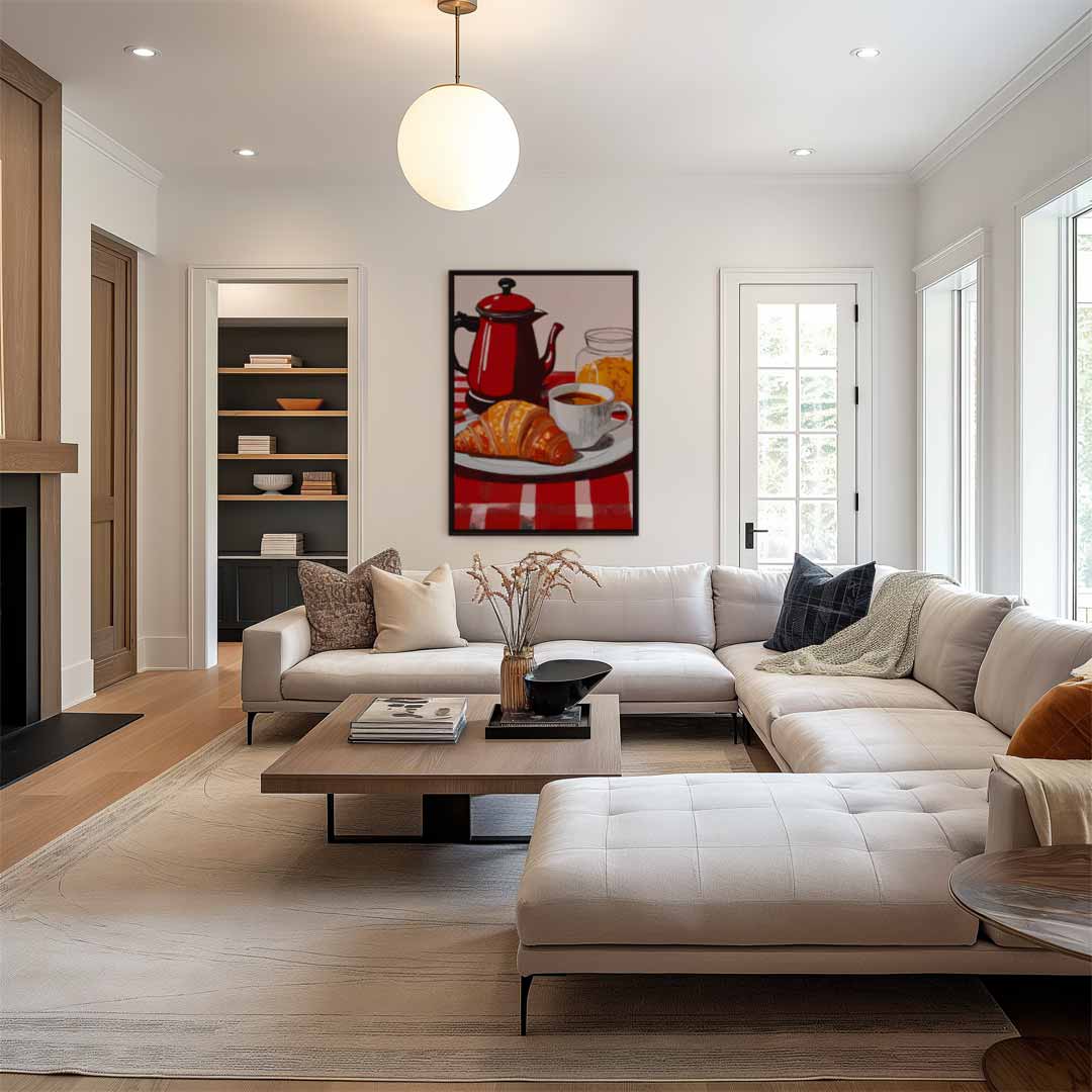 Ontbijtgeluk Kunstwerk-canvas-dibond-plexiglas-wanddecoratie-WallArtistic