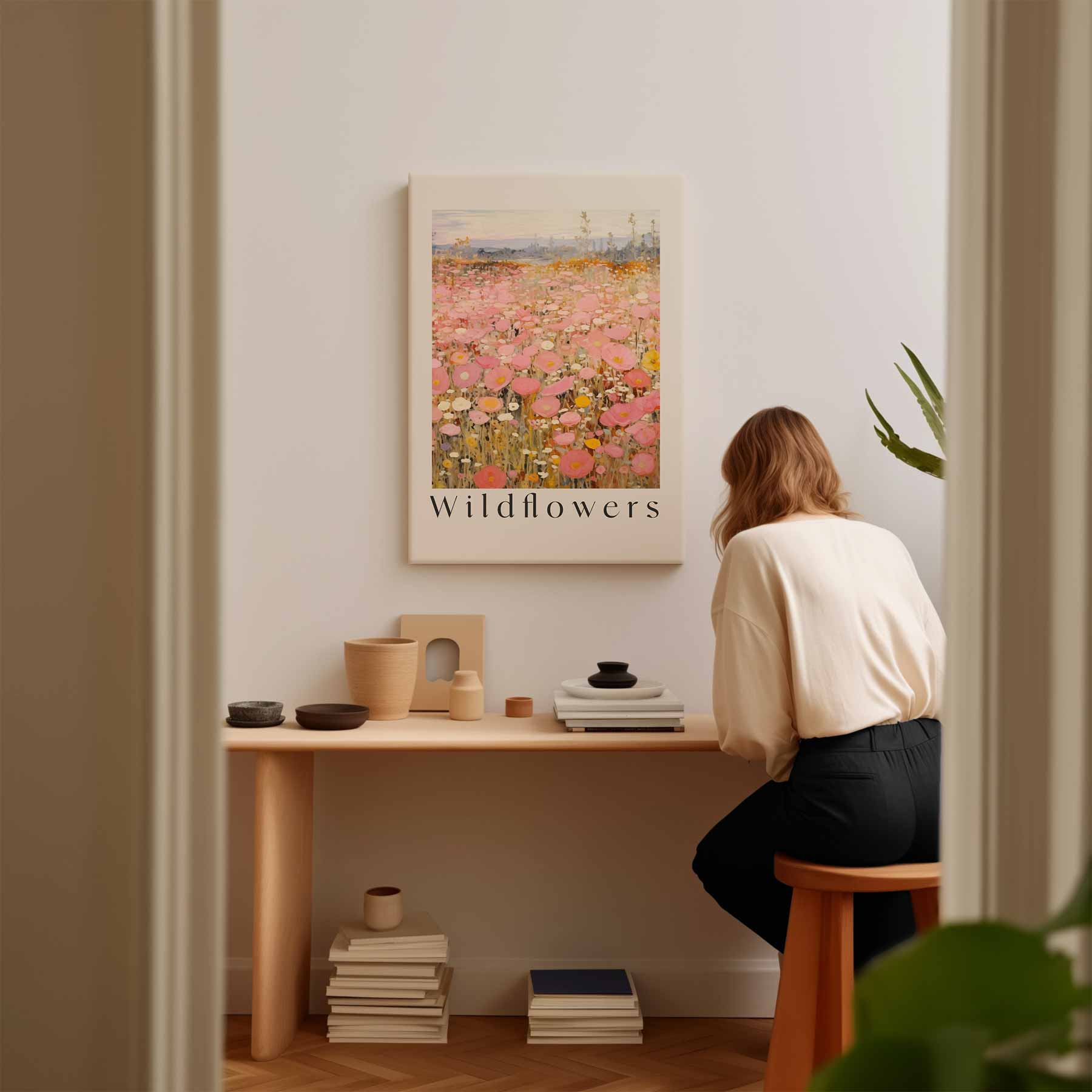Velden vol Wilde Bloemen Kunstwerk-canvas-dibond-plexiglas-wanddecoratie-WallArtistic
