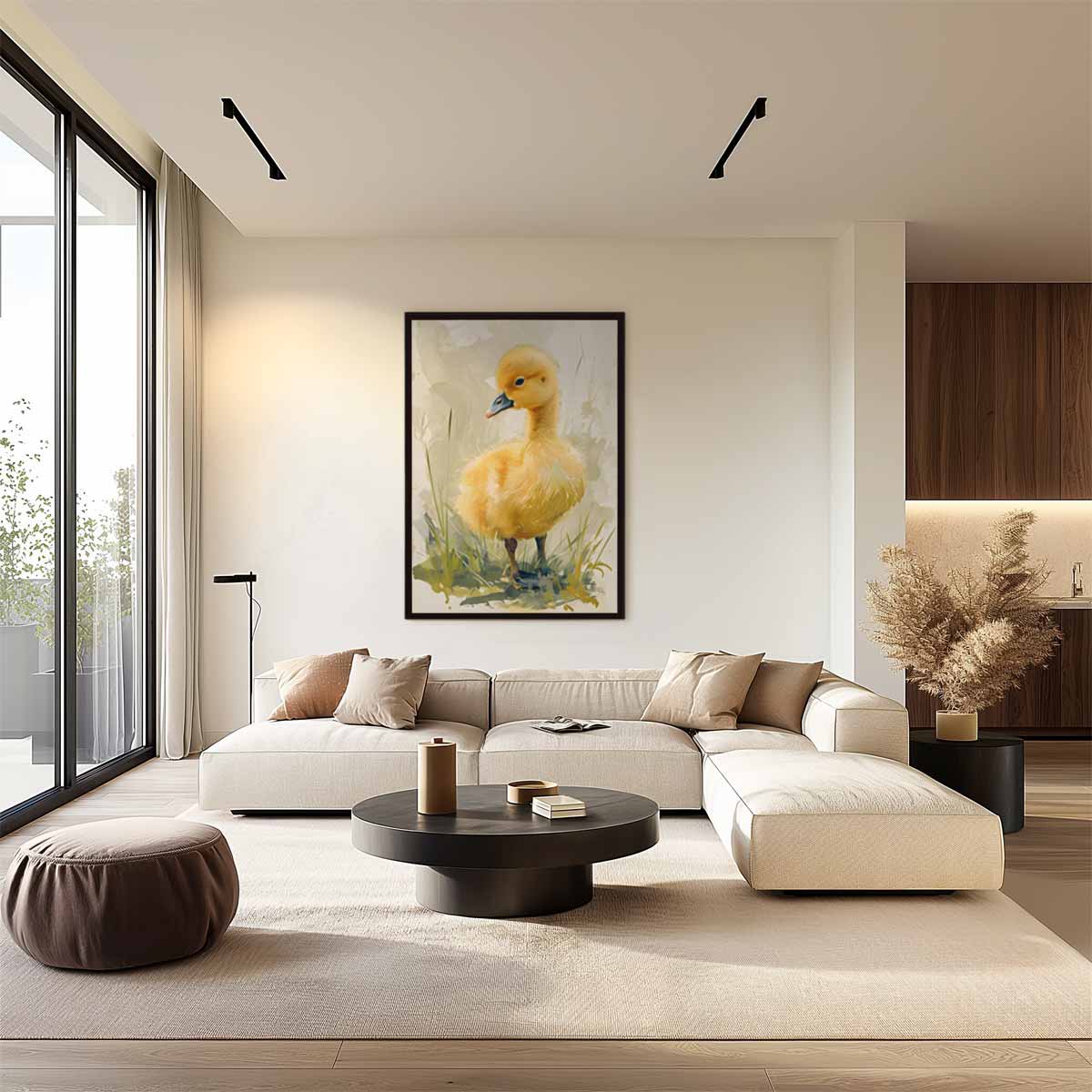 Schattige Kuikenavonturen Kunstwerk-canvas-dibond-plexiglas-wanddecoratie-WallArtistic