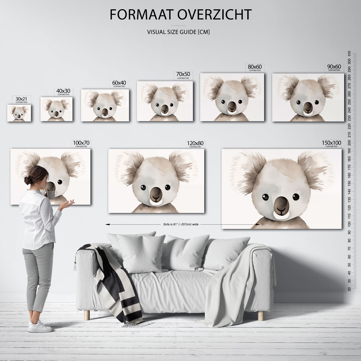 Koala portret Poster