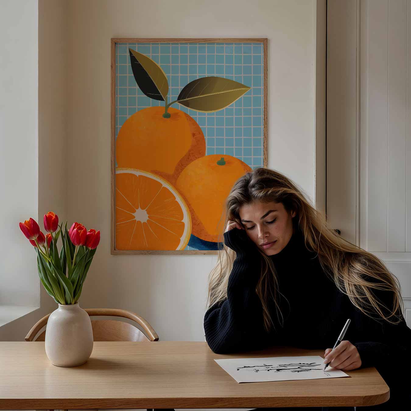 Vrolijke Citrus Poster-WallArtistic