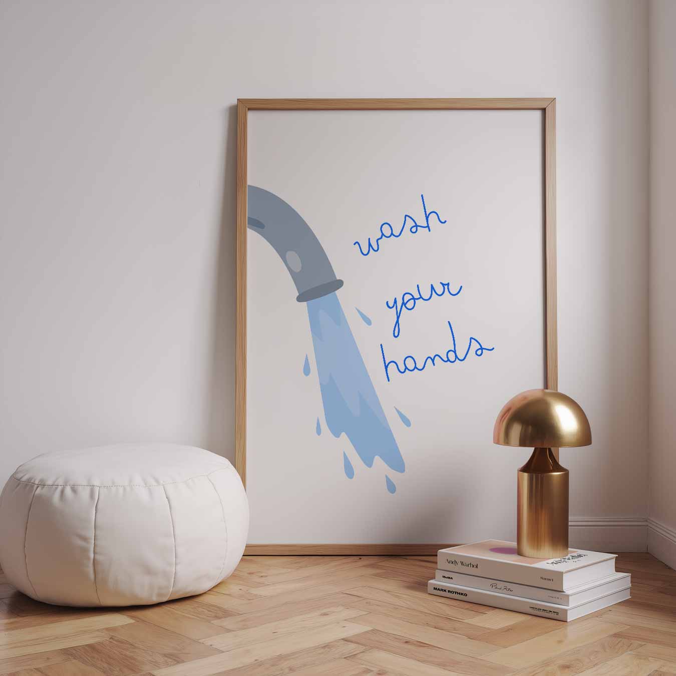 Stijlvolle Handen Was Poster-WallArtistic