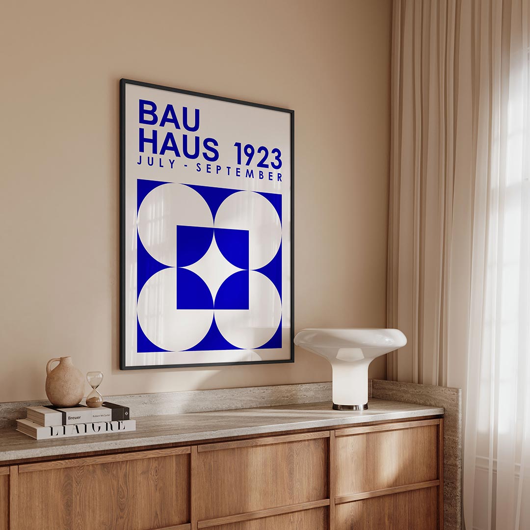 Vormen en tekst Poster