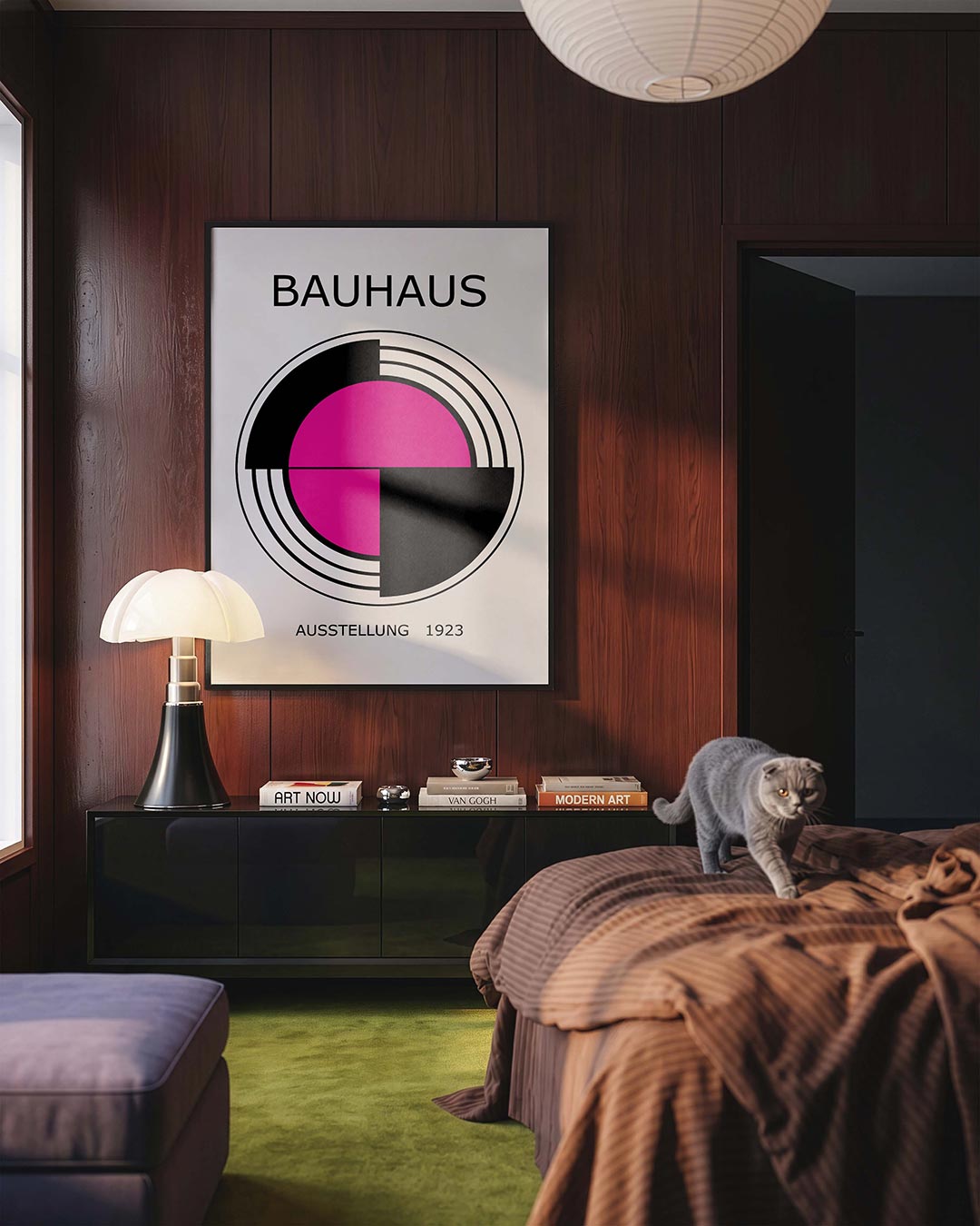 Cirkelstructuur en kleur Poster
