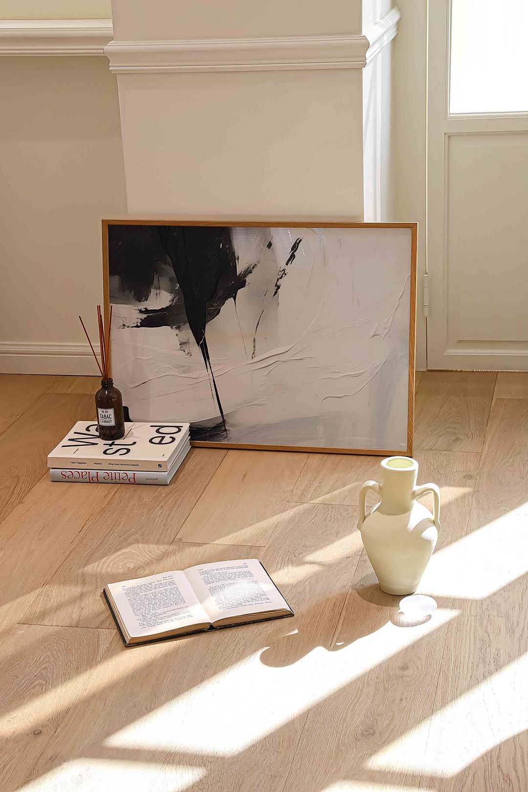 Abstracte zwart wit Poster