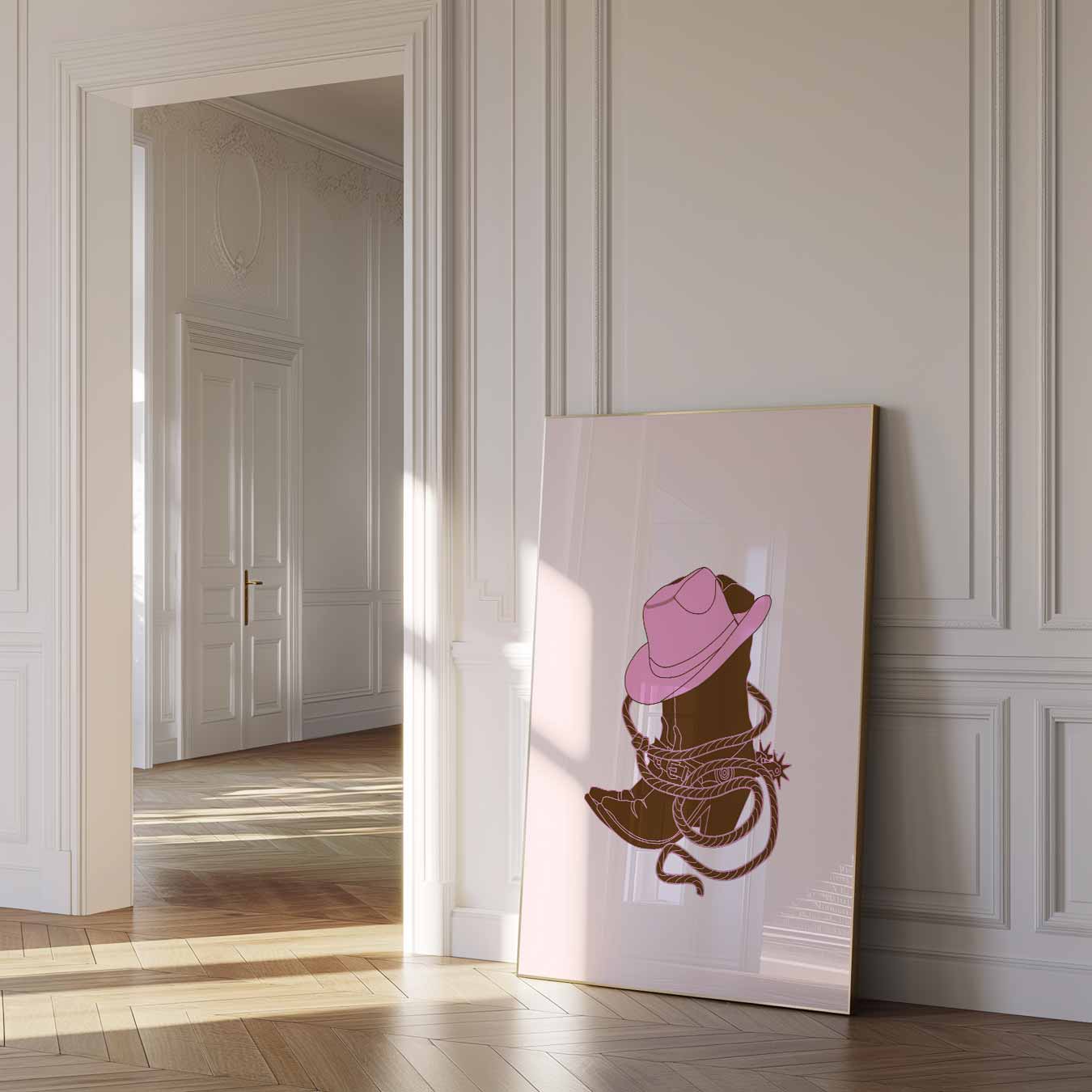 Stoere Cowboy Chic Poster-WallArtistic