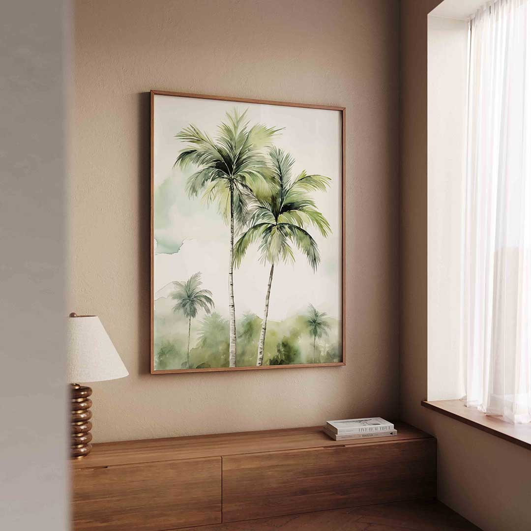 Tropische palmbomen Poster