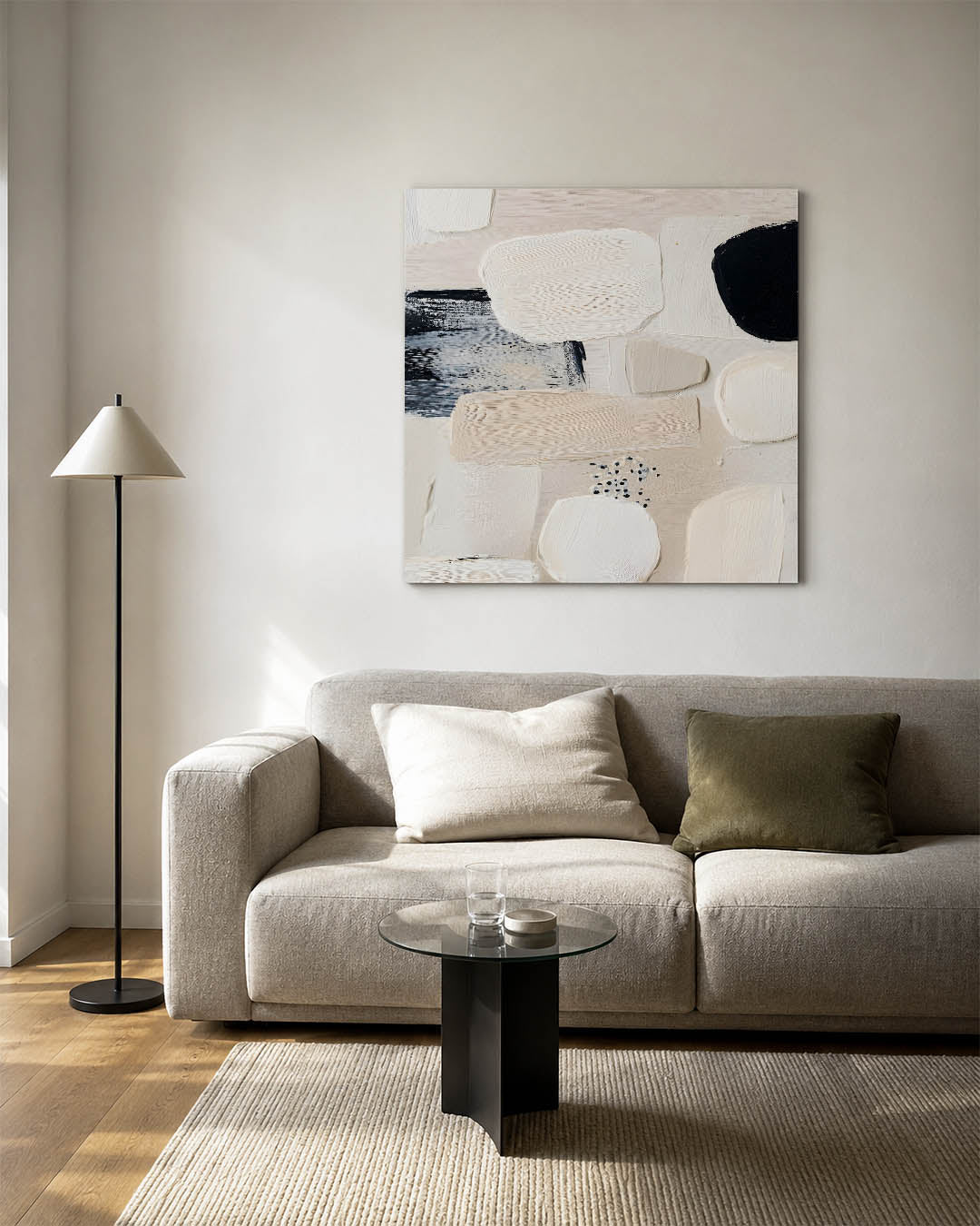 Organische vormen compositie Kunstwerk
