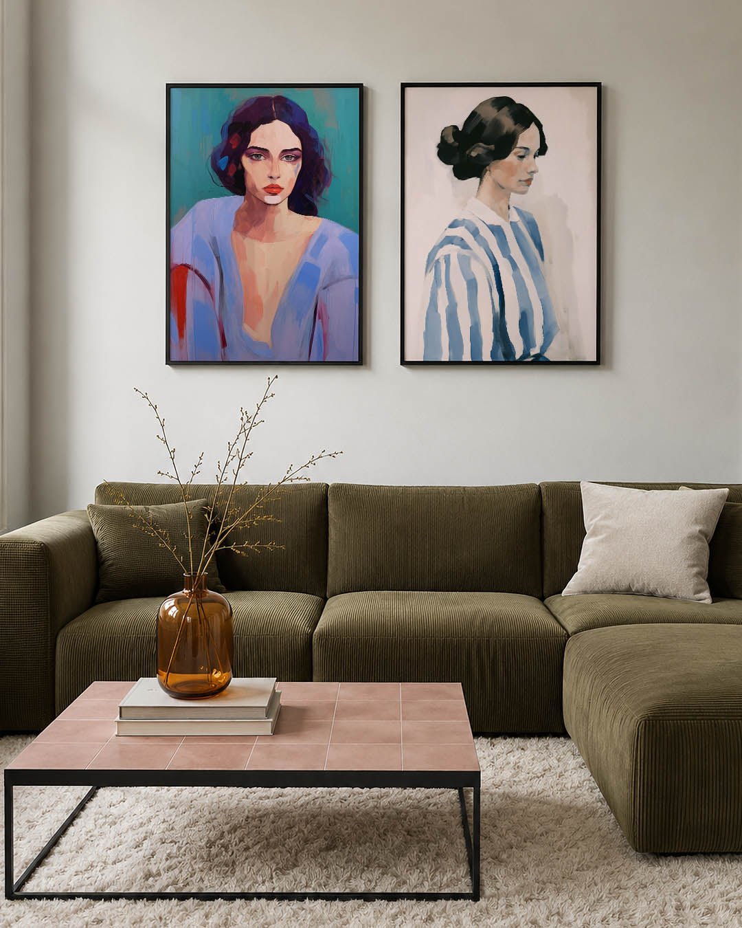 Portret in kleurvlakken Posterset