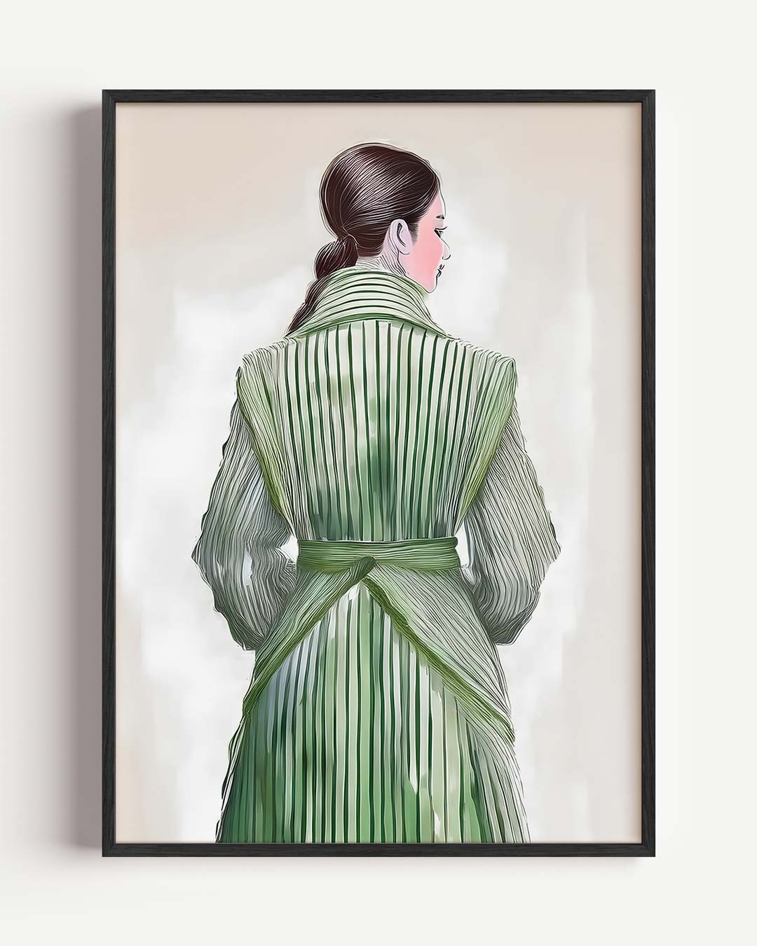 Elegante Groene Damesposter-WallArtistic
