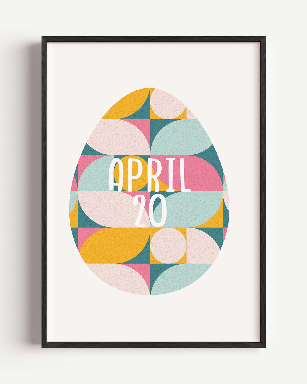 Retro Geometrische Poster - April 20 Poster-WallArtistic