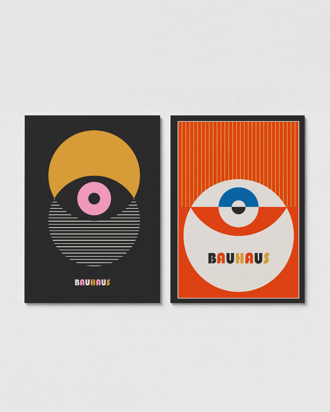 Cirkelvorm en strepen Posterset