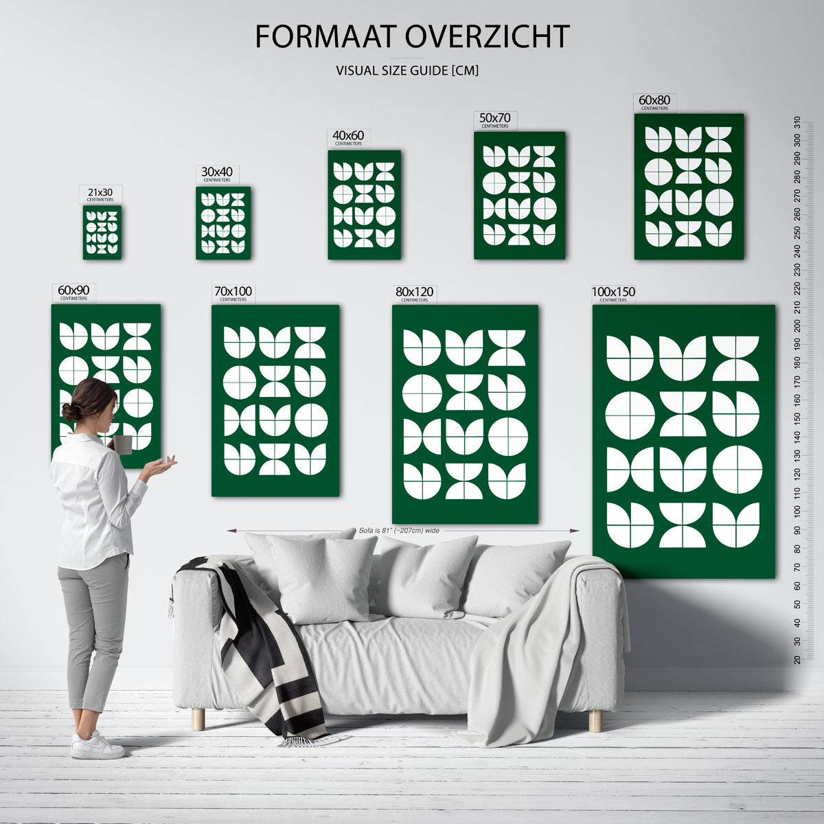 Vormritme en balans Poster