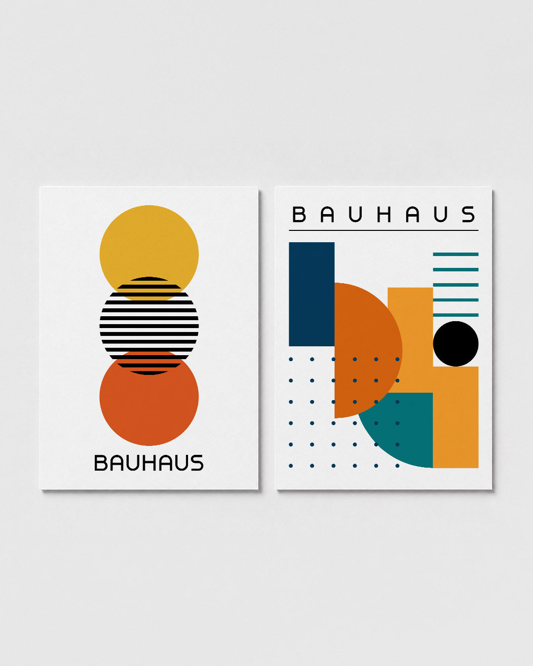Cirkel en strepen Posterset