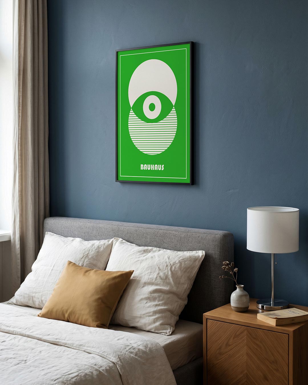 Cirkelstructuur en lijnen Poster