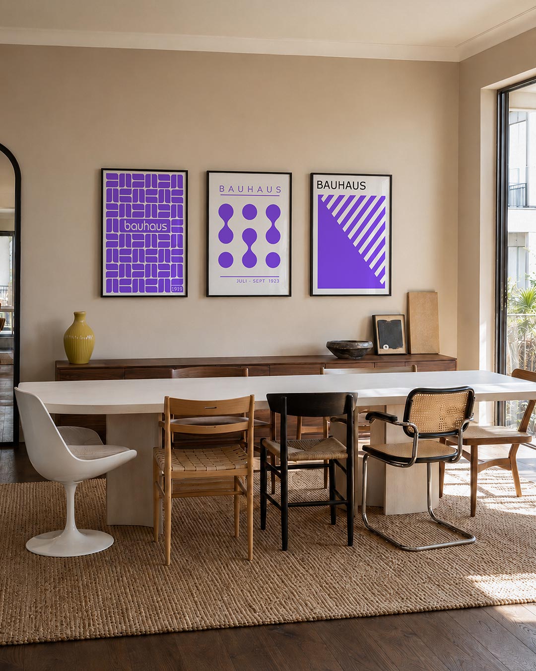 Vormritme en kleur Posterset