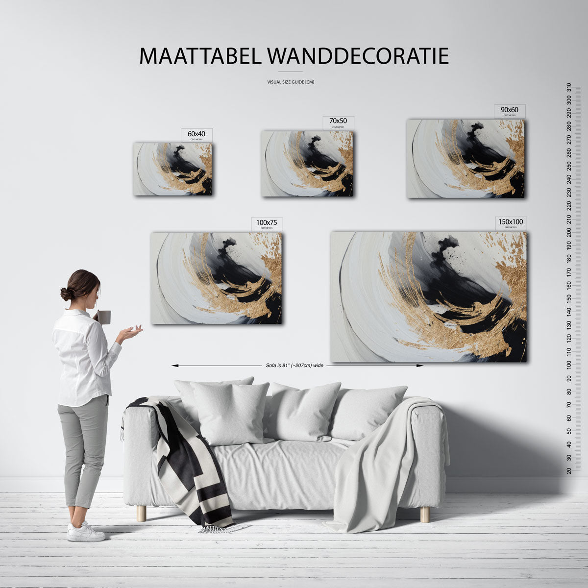 Penseelstreken Kunstwerk