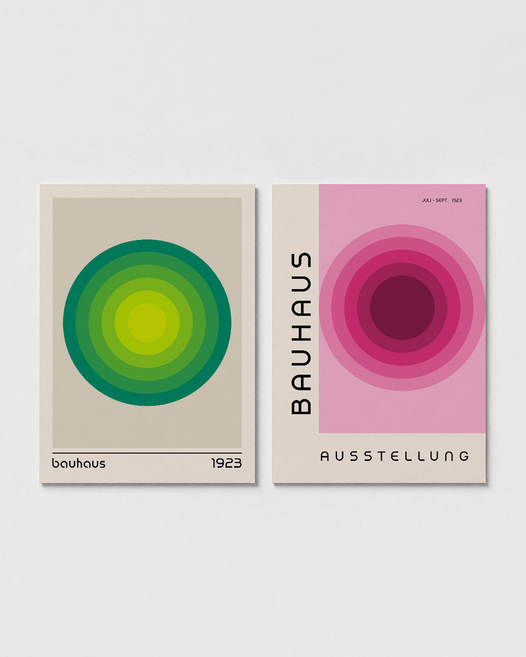 Cirkelvormige kleurvlakken Posterset