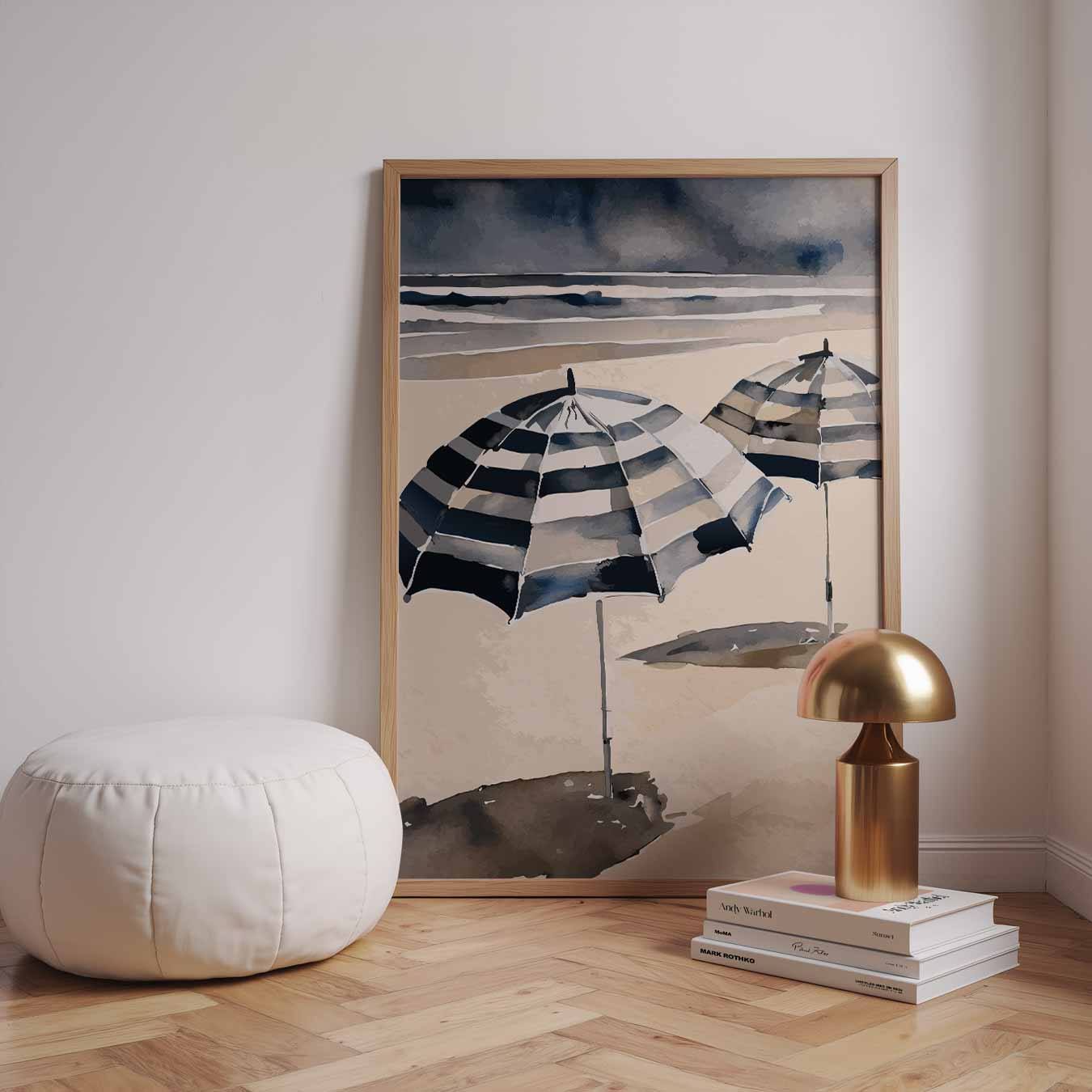 Strandparasol Droom Poster-WallArtistic