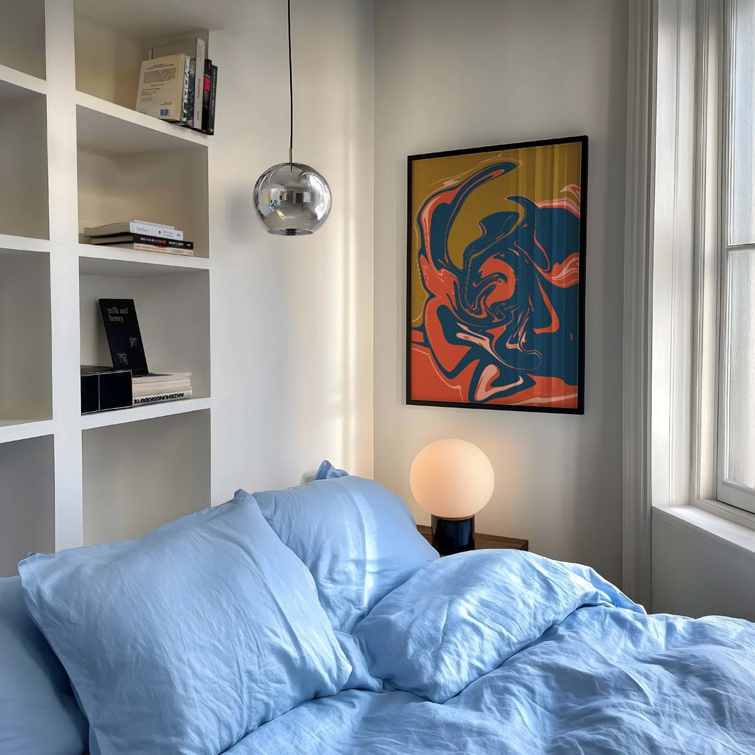 Abstracte Kleurenwerveling Poster-WallArtistic