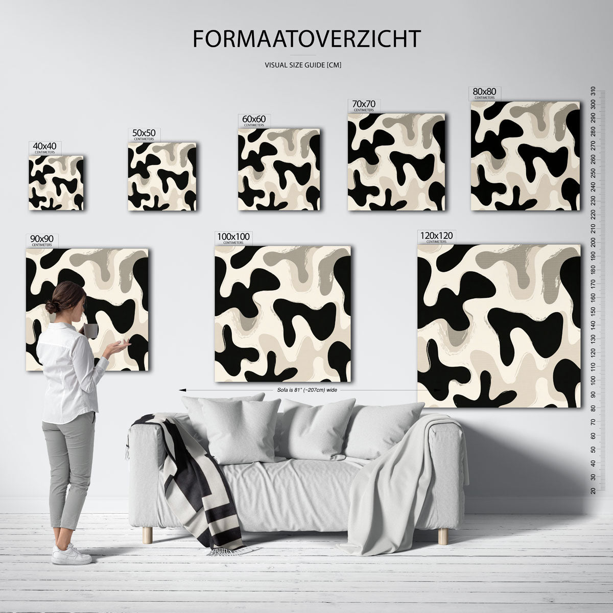 Organische vormen Poster