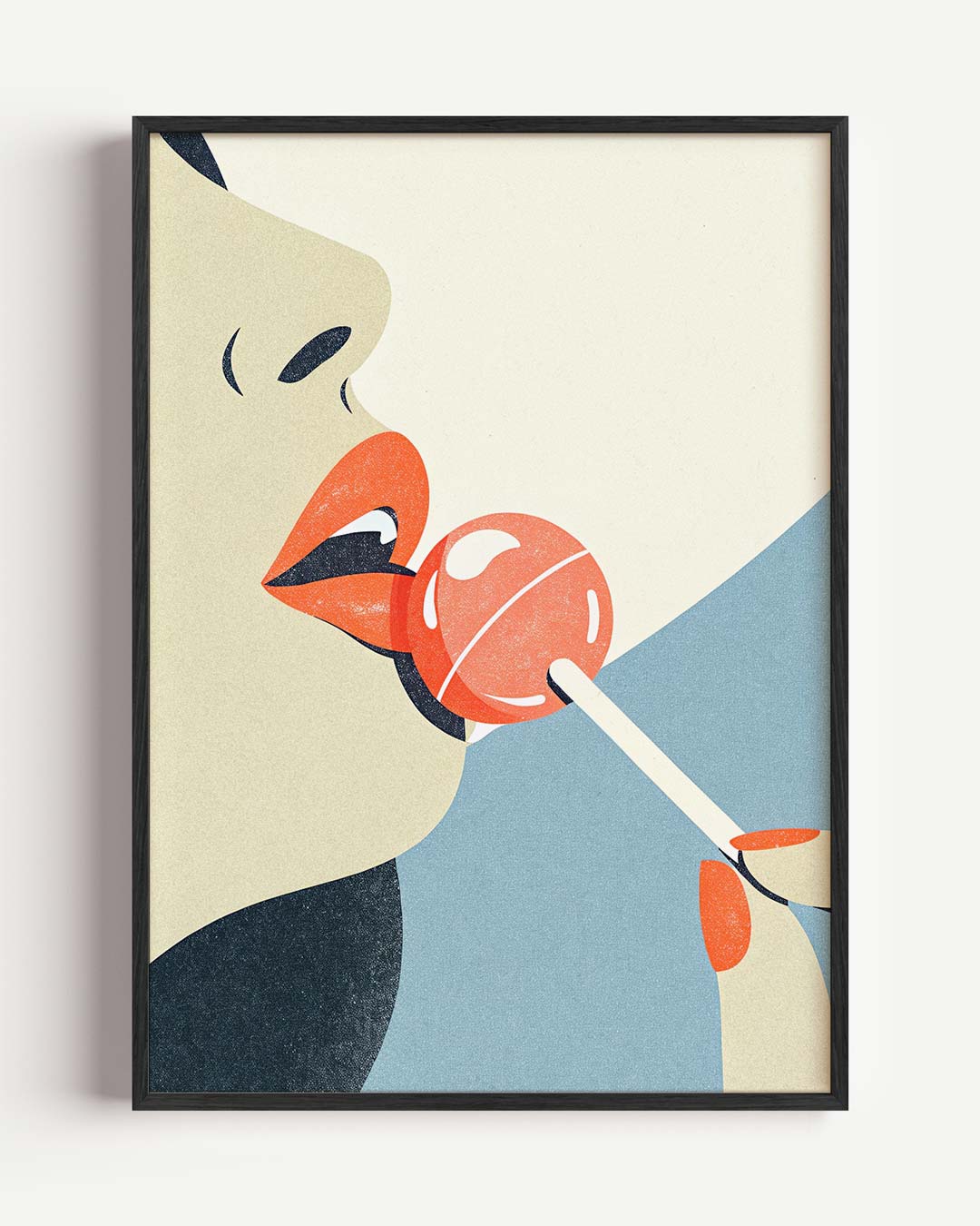 Verleidelijke Lollipop Kunstposter-WallArtistic