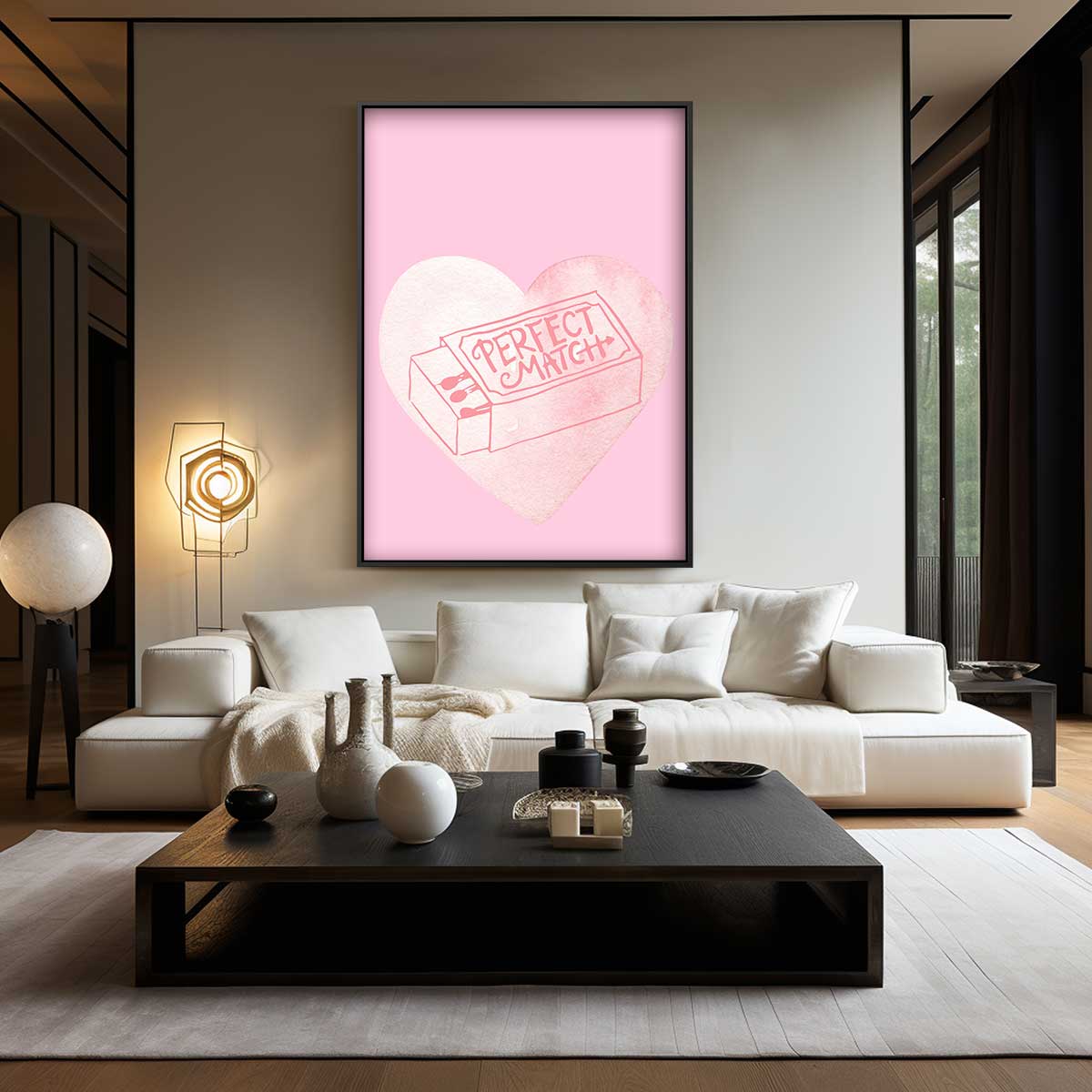 Perfect Match Hartbeeld Kunstwerk-canvas-dibond-plexiglas-wanddecoratie-WallArtistic