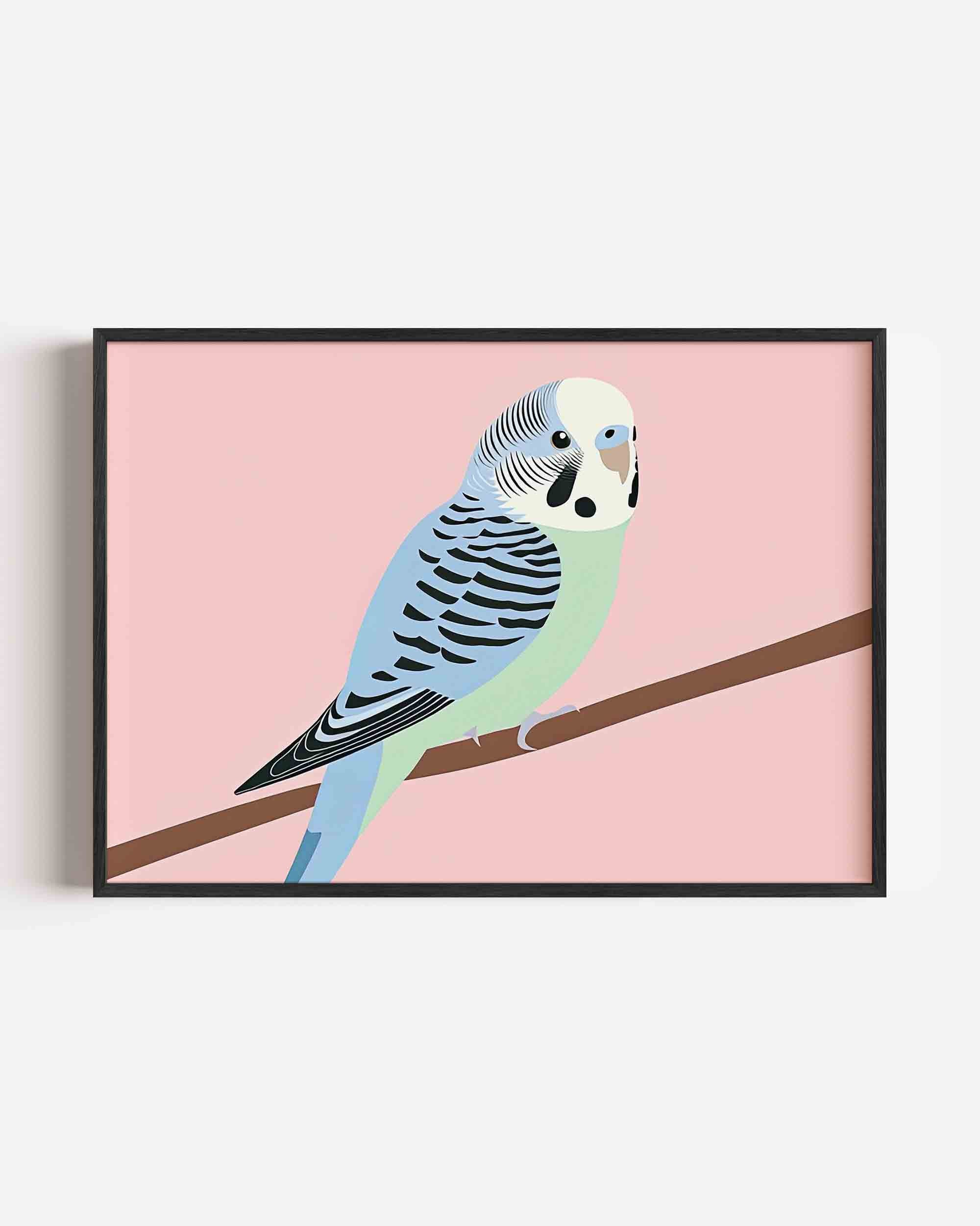 Parkiet op tak Poster
