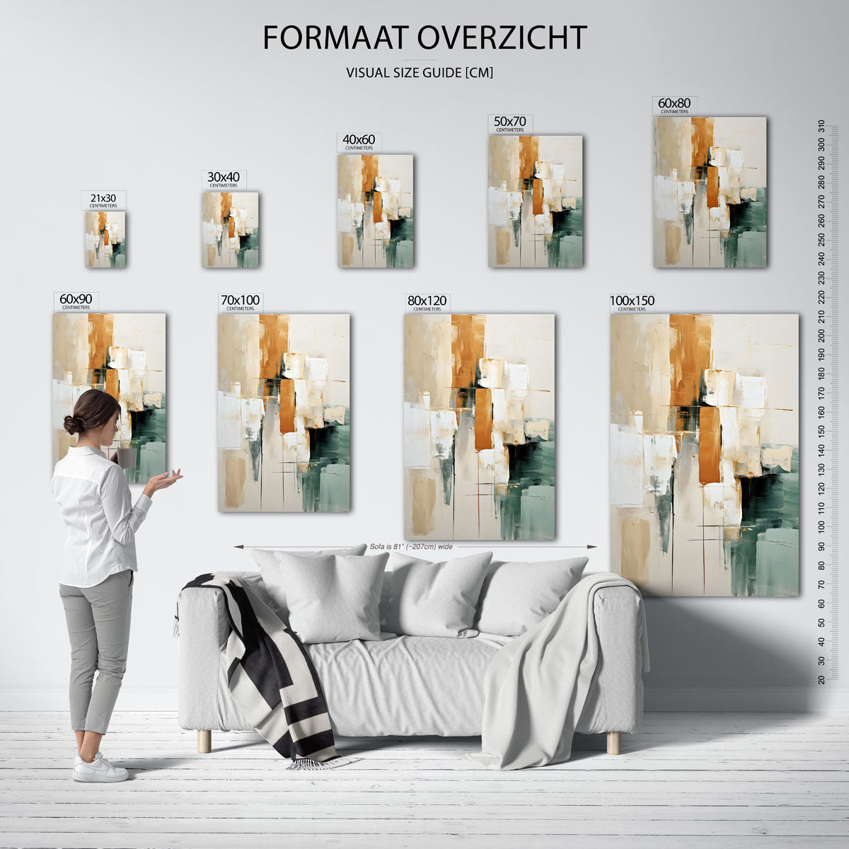 Abstracte vormen Poster