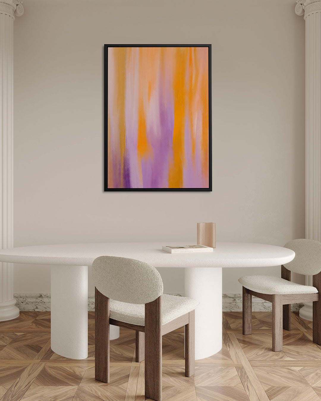 Vloeiende kleurencompositie Kunstwerk