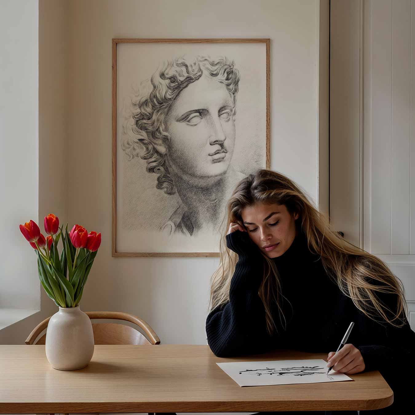 Klassieke Griekse Schoonheid Poster-WallArtistic