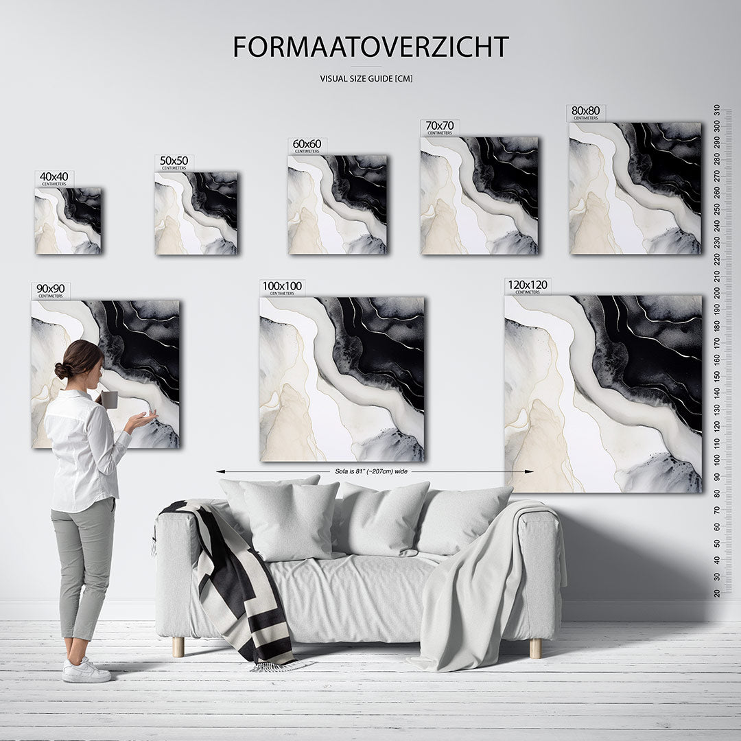 Organische lijnen Kunstwerk