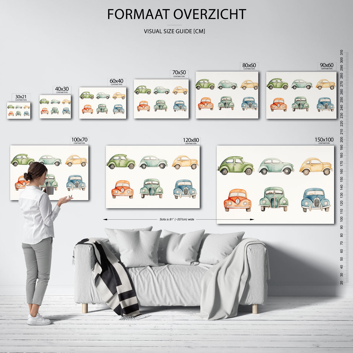 Klassieke auto's Poster