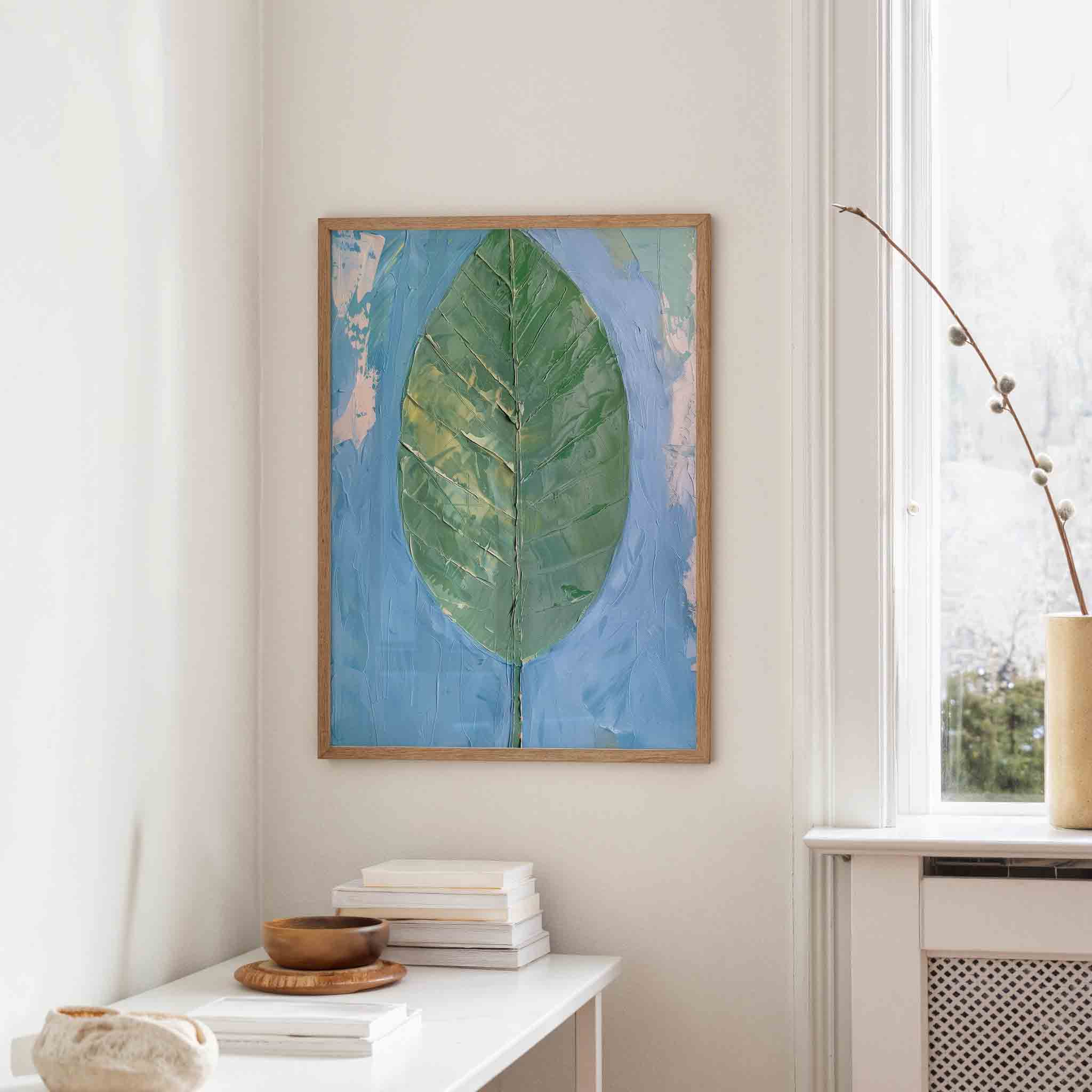 Groot groen blad Poster