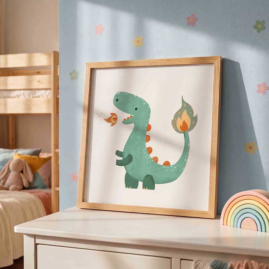 Groene dinosaurus Poster