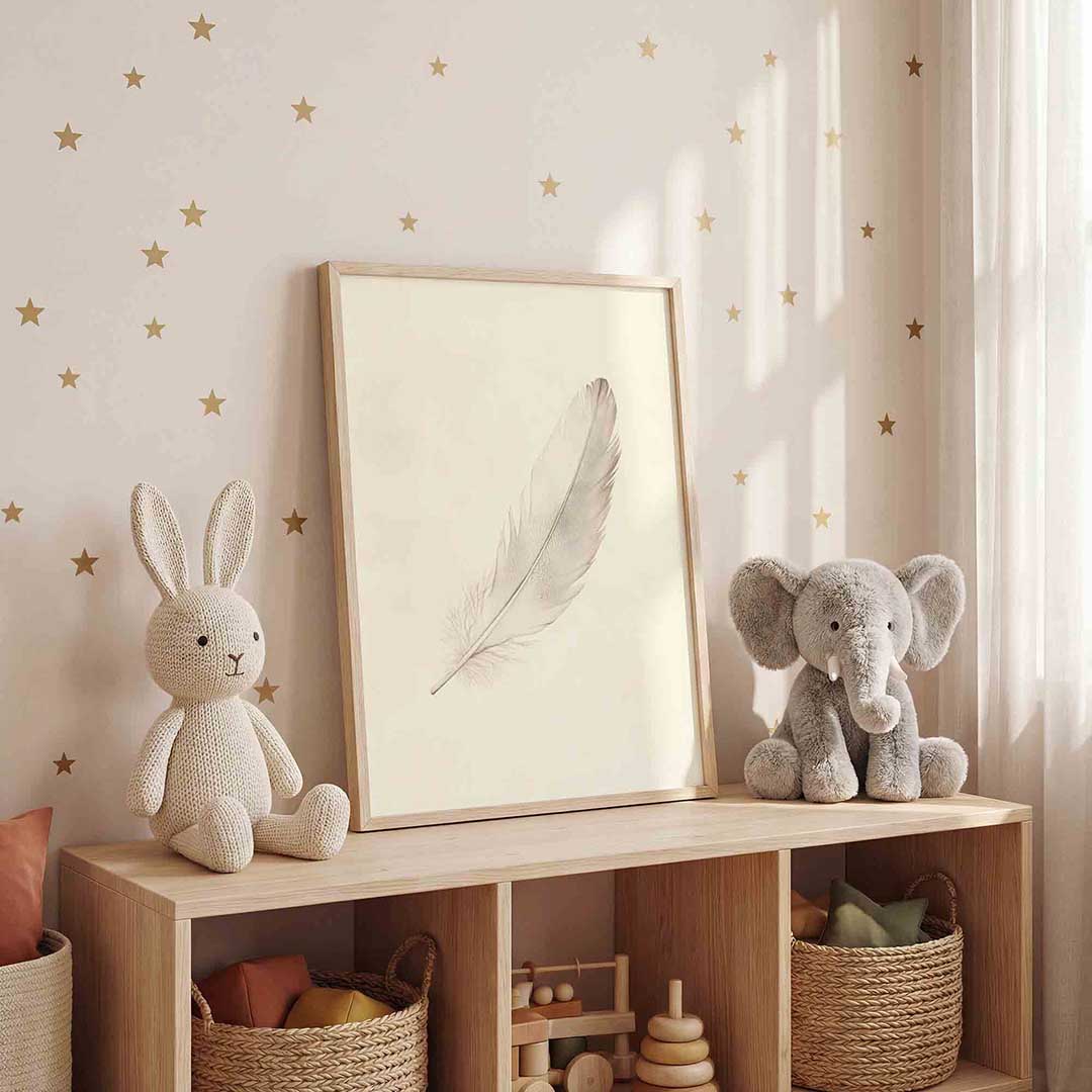 Veer op beige Poster