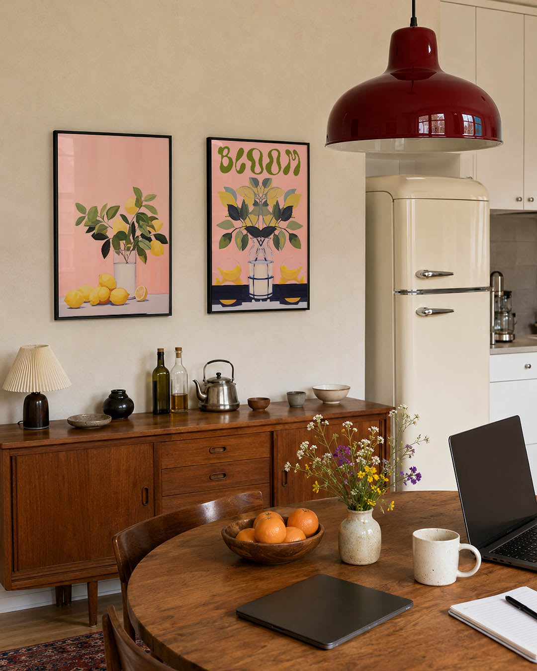 Citroen en blad Posterset