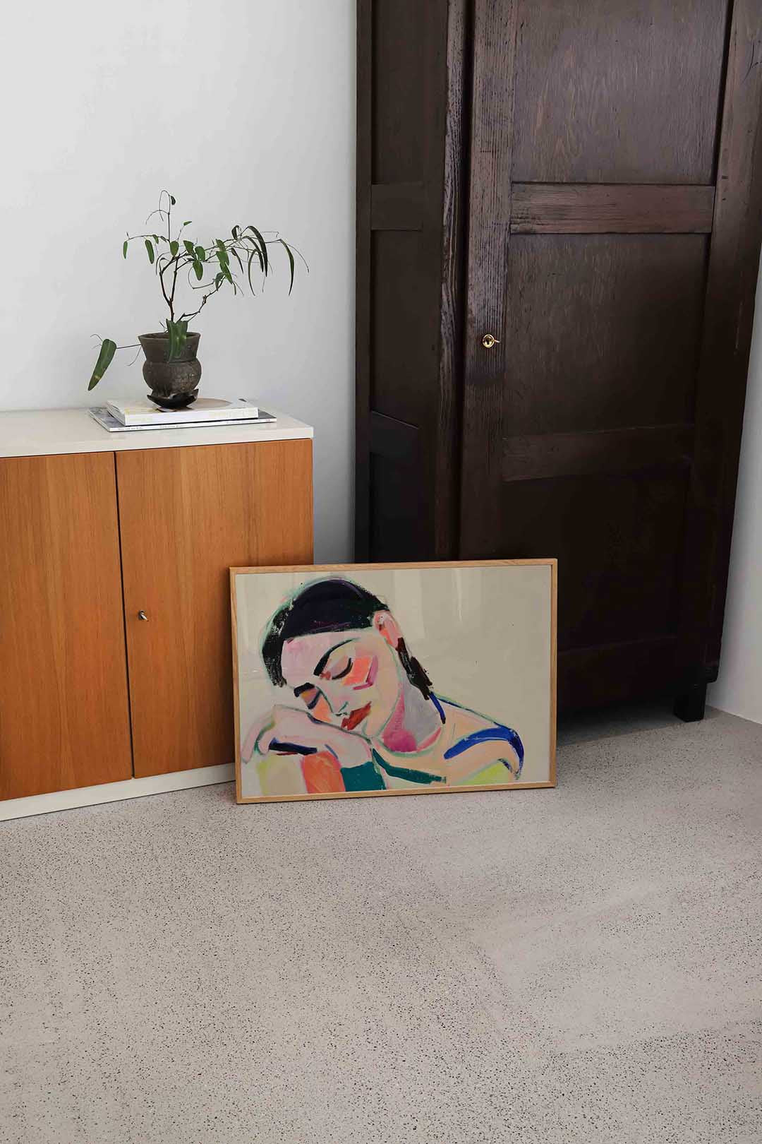 Dromende vrouw Poster
