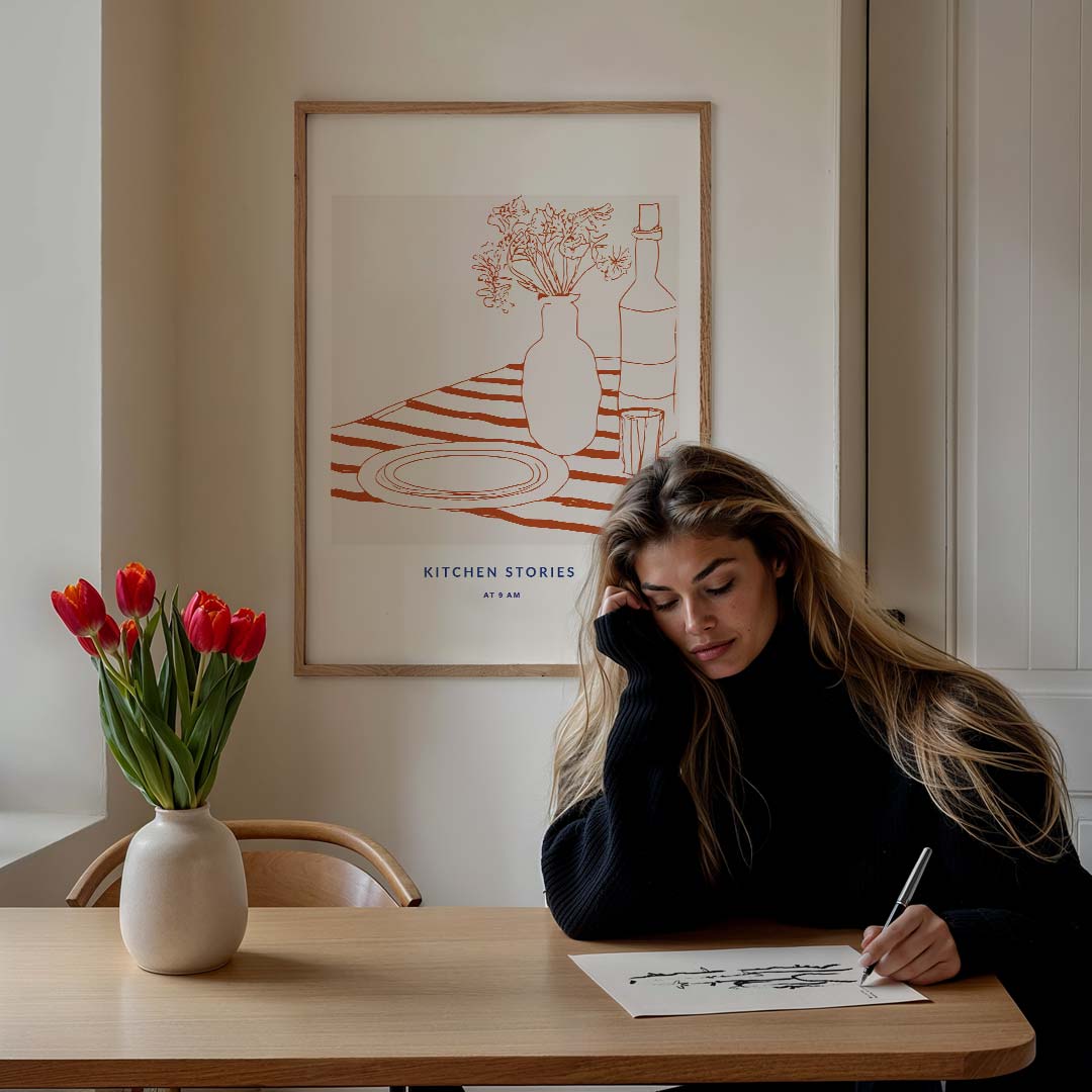 Stijlvolle Keuken Artwork Poster-WallArtistic