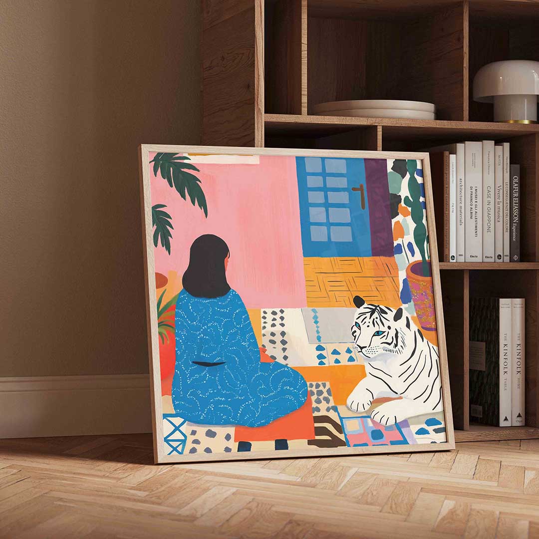 Vrouw en tijger Poster