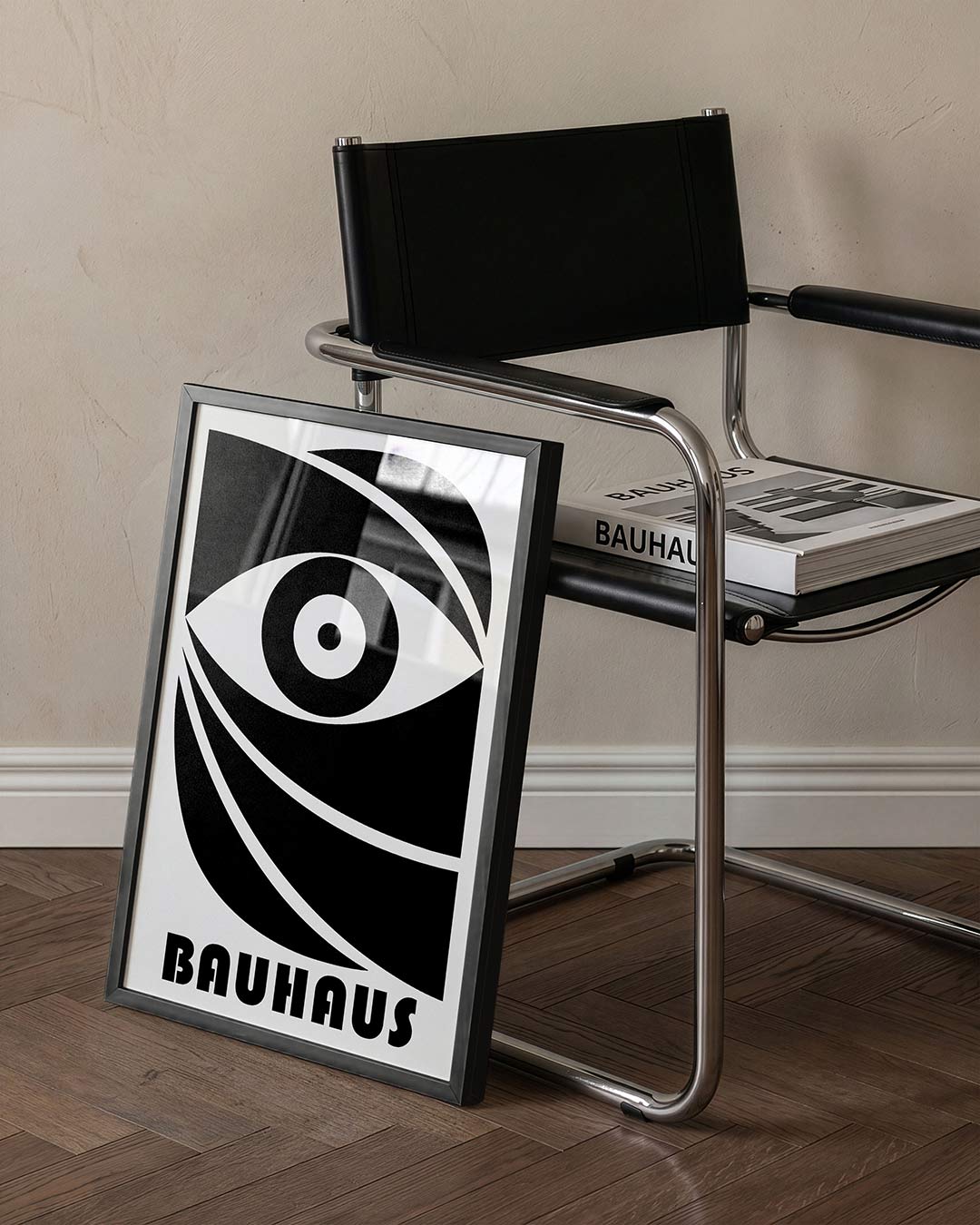 Oogvorm en lijnen Poster